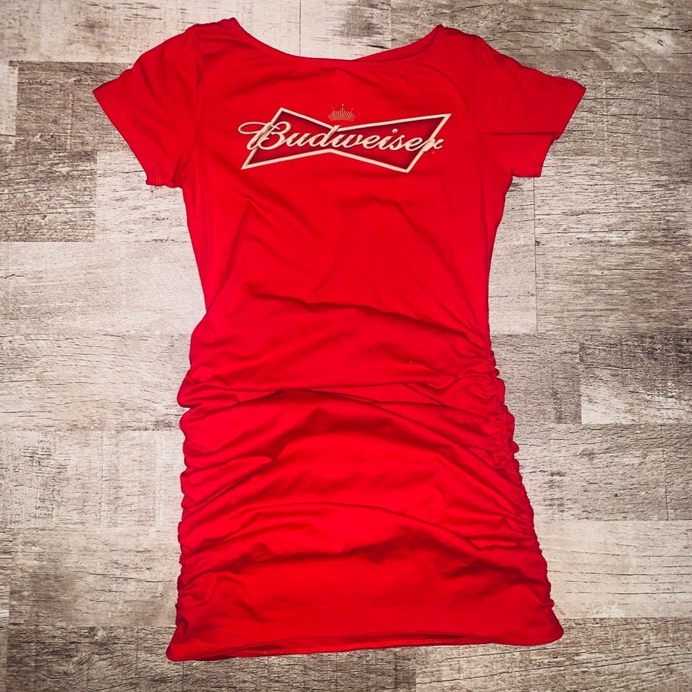 New Womens Budweiser Minidress Size Medium